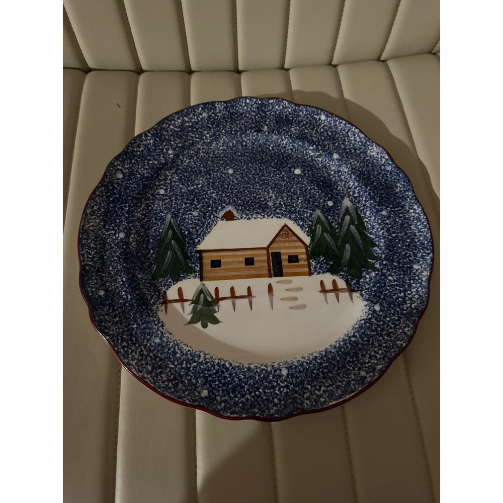 Cook's Bazaar Gourmet Collection Mountain Lodge  Cake Serving Platter 12" NEW